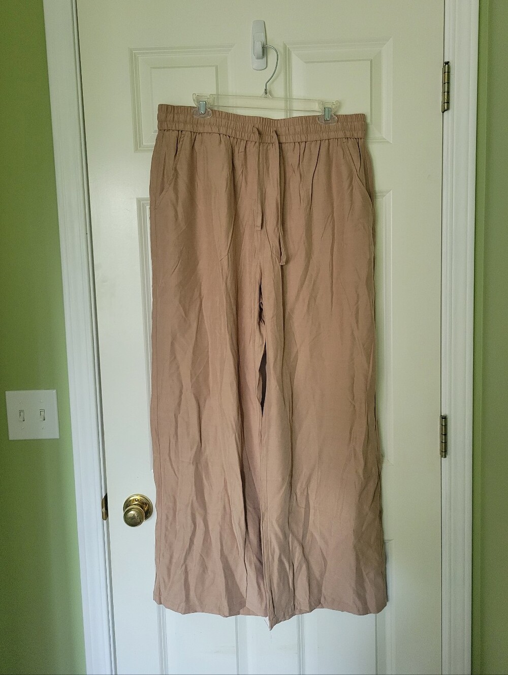 NWT Linen Blend Highwaisted Pants - Picture 2 of 6